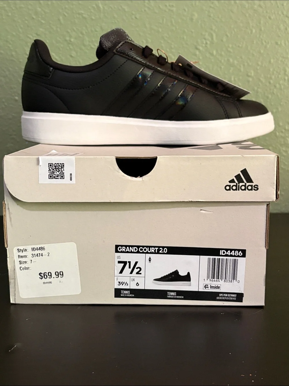 adidas Women's grand court 2.0 Casual Sneakers - Picture 6 of 11